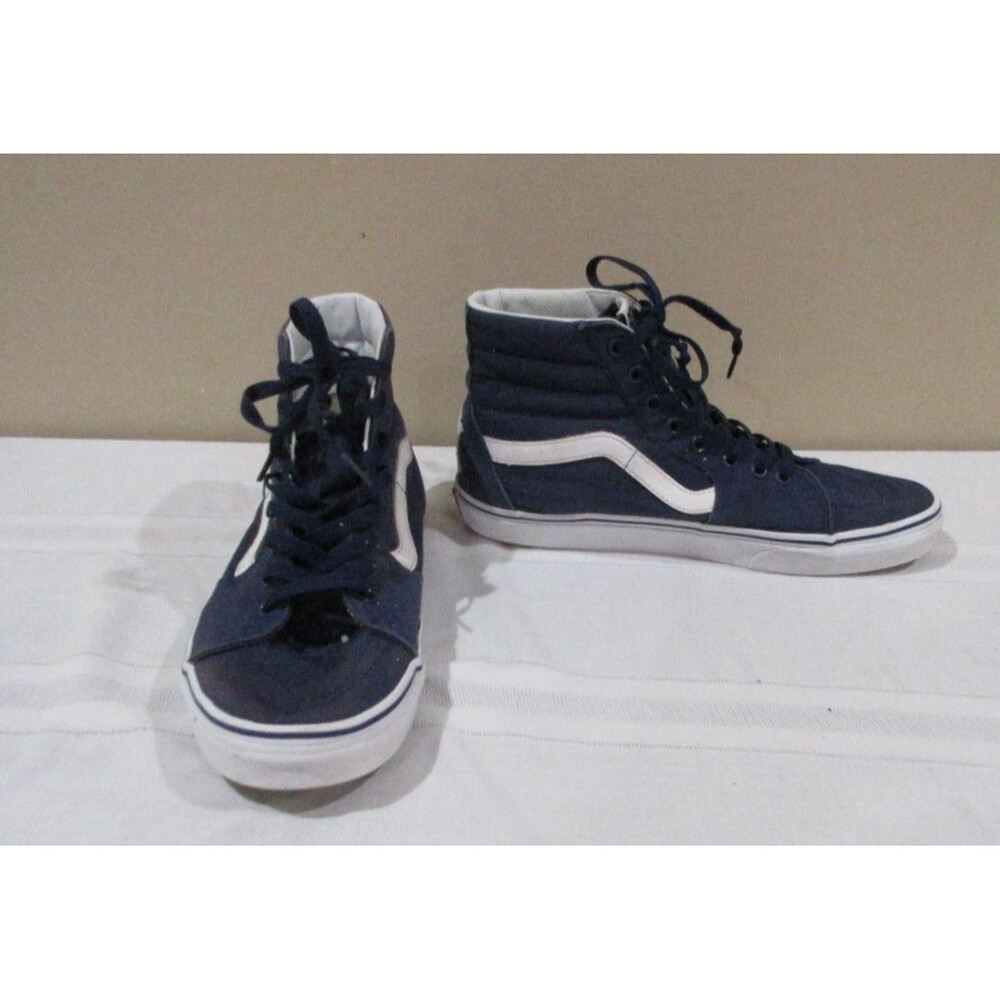 Vans SK8 High New York Yankees Sneakers Men 10.5 Women 12 Blue Very Good Cond.